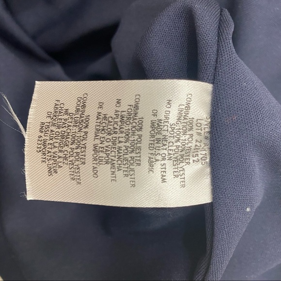 Betsy & Adam Size 2 Long Dress Gown Ombre Sequins Mock Neck Sleeveless Blue - Picture 14 of 14